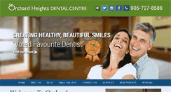 Desktop Screenshot of orchardheightsdental.ca