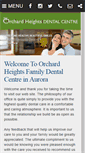 Mobile Screenshot of orchardheightsdental.ca